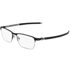 Luxottica Fashion Brillen Vertriebs GmbH Oakley OX5099 Herren-Brille inkl. Gläser Halbrand Quadratisch Metall-Gestell 53/18/135, Schwarz