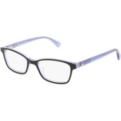 Safilo GmbH Kate Spade AGNESSA 2 Damen-Brille inkl. Gläser Vollrand Eckig Acetat-Gestell 49/16/140, Blau
