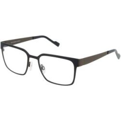 Eschenbach Optik GmbH Eschenbach 820991 Herren-Brille inkl. Gläser Vollrand Quadratisch Titan-Gestell 54/20/140, Braun
