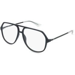 Kering Eyewear Spa PUMA PU0460O Herren-Brille inkl. Gläser Vollrand Pilot Kunststoff-Gestell 58/14/145, Schwarz