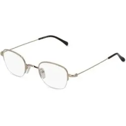 Optic Prima HK Fielmann OPH 9963 CL Herren-Brille inkl. Gläser Halbrand Quadratisch Edelstahl-Gestell 45/25/140, Gold