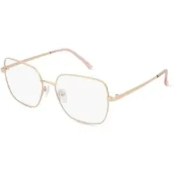 Wenzhou Bada Optical Co. , LTD Fielmann BD 480 FA Damen-Brille inkl. Gläser Vollrand Quadratisch Edelstahl-Gestell 54/16/140, Pink