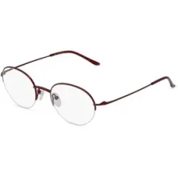 Wenzhou Bada Optical Co. , LTD Fielmann BD 469 CL Unisex-Brille inkl. Gläser Halbrand Panto Edelstahl-Gestell 48/20/140, Rot