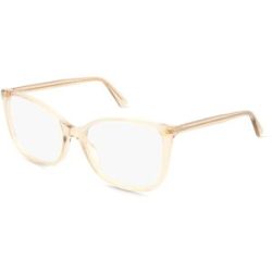 Kering Eyewear Spa Gucci GG0026O Unisex-Brille inkl. Gläser Vollrand Cat Eye Acetat-Gestell 53/17/140, Gelb