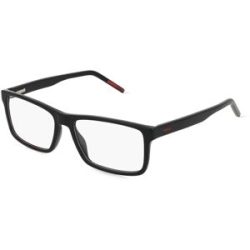 Safilo SpA Hugo HG 1262 Herren-Brille inkl. Gläser Vollrand Quadratisch Acetat-Gestell 55/16/145, Schwarz