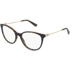 Luxottica Fashion Brillen Vertriebs GmbH Dolce&Gabbana DG3363 Damen-Brille inkl. Gläser Vollrand Butterfly Acetat-Gestell 52/18/145, Havanna