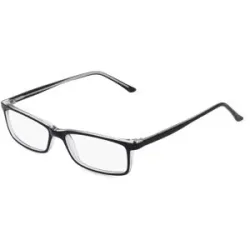 Zhangzhou Agilton Optical Co., Ltd. Fielmann MC 599 CL Unisex-Brille inkl. Gläser Vollrand Quadratisch Propionat-Gestell 50/16/135, Schwarz