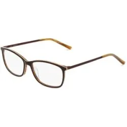 Eyestar Limited (China) Fielmann MI 037 CL Damen-Brille inkl. Gläser Vollrand Quadratisch Acetat-Gestell 53/15/135, Braun