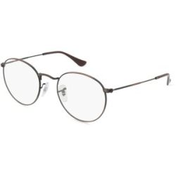 Luxottica Fashion Brillen Vertriebs GmbH Ray-Ban RX3447V Unisex-Brille inkl. Gläser Vollrand Rund Metall-Gestell 50/21/145, Braun