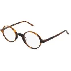 Wenzhou Lanson International Co., Ltd. Fielmann LN 048 CL Unisex-Brille inkl. Gläser Vollrand Rund Acetat-Gestell 46/24/140, Havanna