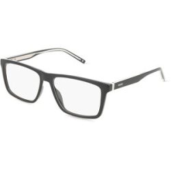 Safilo SpA Hugo HG 1359 Herren-Brille inkl. Gläser Vollrand Eckig Kunststoff-Gestell 56/15/145, Schwarz