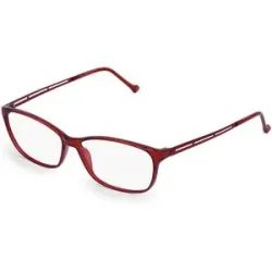 Stepper Eyewear LTD. Fielmann COMFORT 087 CL Damen-Brille inkl. Gläser Vollrand Quadratisch TR90-Gestell 54/14/140, Rot