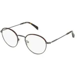 Optic Prima HK Fielmann OPH 9956 CL Unisex-Brille inkl. Gläser Vollrand Panto Metall-Gestell 49/21/140, Grau