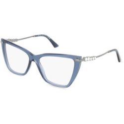 Luxottica Fashion Brillen Vertriebs GmbH Jimmy Choo JC3020B Damen-Brille inkl. Gläser Vollrand Cat Eye Acetat-Gestell 55/16/140, Blau