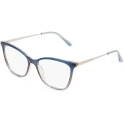 Wenzhou Bada Optical Co. , LTD Fielmann BD 509 CL Damen-Brille inkl. Gläser Vollrand Quadratisch Acetat-Gestell 54/16/140, Blau