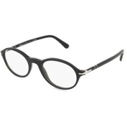 Luxottica Fashion Brillen Vertriebs GmbH Persol 0PO3351V Unisex-Brille inkl. Gläser Vollrand Oval Acetat-Gestell 50/21/145, Schwarz