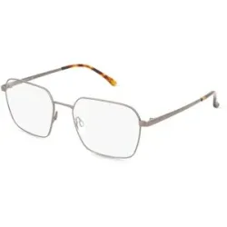 Wenzhou Bada Optical Co. , LTD Fielmann BD 589 FA BERT Herren-Brille inkl. Gläser Vollrand Quadratisch Edelstahl-Gestell 56/19/145, Grau