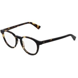 Kering Eyewear Spa Bottega Veneta BV1225O Unisex-Brille inkl. Gläser Vollrand Panto Acetat-Gestell 50/19/145, Havanna