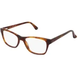 C&S CO. LTD. Fielmann ABC 089 FLEX CL SONIA Damen-Brille inkl. Gläser Vollrand Quadratisch Acetat-Gestell 52/17/140, Havanna