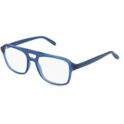 Wenzhou Lidong Optical Manufacture Co., Ltd. Fielmann LD 069 FA COOPER Unisex-Brille inkl. Gläser Vollrand Quadratisch Acetat Spritzguss-Gestell 54/19/145, Blau