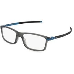 Luxottica Fashion Brillen Vertriebs GmbH Oakley OX8050 Herren-Brille inkl. Gläser Vollrand Quadratisch Kunststoff-Gestell 55/18/140, Grau