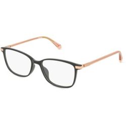 Safilo GmbH Polaroid PLD D460/G Unisex-Brille inkl. Gläser Vollrand Cat Eye Kunststoff-Gestell 53/16/145, Schwarz