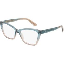 Marchon Germany GmbH Calvin Klein CK24523 Unisex-Brille inkl. Gläser Vollrand Butterfly Acetat-Gestell 52/16/145, Blau