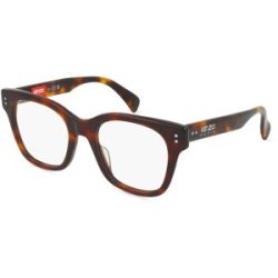 Thélios Kenzo KZ50187I Unisex-Brille inkl. Gläser Vollrand Butterfly Kunststoff-Gestell 51/20/145, Havanna