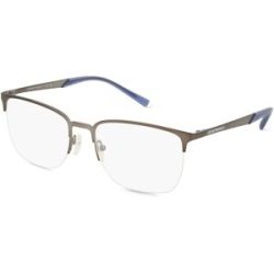 Luxottica Fashion Brillen Vertriebs GmbH Emporio Armani EA1151 Herren-Brille inkl. Gläser Halbrand Quadratisch Metall-Gestell 56/19/145, Grau