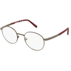 Marcolin Deutschland GmbH Timberland TB1724 Unisex-Brille inkl. Gläser Vollrand Rund Edelstahl-Gestell 50/21/145, Grün