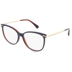 Marcolin Deutschland GmbH Max Mara MM5050 Unisex-Brille inkl. Gläser Vollrand Geometrisch Acetat-Gestell 54/15/135, Blau