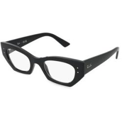 Luxottica Fashion Brillen Vertriebs GmbH Ray-Ban 0RX7330 ZENA Unisex-Brille inkl. Gläser Vollrand Quadratisch Kunststoff-Gestell 49/22/145, Schwarz
