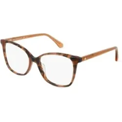 Safilo GmbH Kate Spade DARCIE Damen-Brille inkl. Gläser Vollrand Butterfly Acetat-Gestell 52/16/140, Havanna