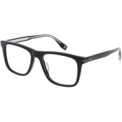 DE RIGO Vision D.A.CH. GmbH Police VPLR62 Herren-Brille inkl. Gläser Vollrand Quadratisch Kunststoff-Gestell 54/18/150, Schwarz