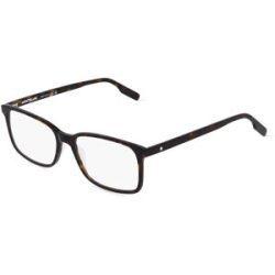 Kering Eyewear Spa Montblanc MB0152O Unisex-Brille inkl. Gläser Vollrand Quadratisch Kunststoff-Gestell 56/17/145, Havanna