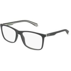 Safilo GmbH Polaroid PLD D477 Herren-Brille inkl. Gläser Vollrand Quadratisch Kunststoff-Gestell 56/17/145, Schwarz