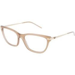 Luxottica Fashion Brillen Vertriebs GmbH Emporio Armani EA3262 Damen-Brille inkl. Gläser Vollrand Cat Eye Acetat-Gestell 54/17/140, Beige