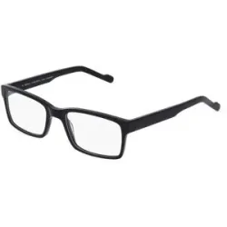 Wenzhou Lanson International Co., Ltd. Fielmann LN 040 FLEX CL Herren-Brille inkl. Gläser Vollrand Quadratisch Acetat-Gestell 56/20/145, Schwarz