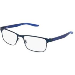 Marchon Germany GmbH Nike 8130 Unisex-Brille inkl. Gläser Vollrand Quadratisch Metall-Gestell 56/16/140, Blau