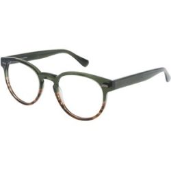 Eschenbach Optik GmbH FREIGEIST 863048 Herren-Brille inkl. Gläser Vollrand Panto Kunststoff-Gestell 54/22/155, Grün
