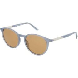 Marchon Germany GmbH Calvin Klein CK24539S Unisex-Sonnenbrille Vollrand Rund Kunststoff-Gestell, Blau