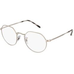 Luxottica Fashion Brillen Vertriebs GmbH Ray-Ban RX6465 Unisex-Brille inkl. Gläser Vollrand Geometrisch Metall-Gestell 51/20/140, Silber