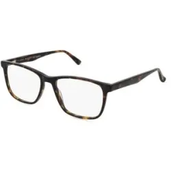 C&S CO. LTD. Fielmann ABC 075 FLEX CL Herren-Brille inkl. Gläser Vollrand Quadratisch Acetat-Gestell 56/18/150, Havanna