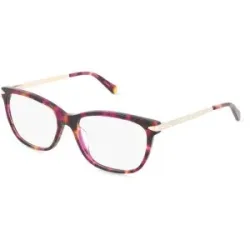 Safilo GmbH Nike FOS 7150 Damen-Brille inkl. Gläser Vollrand Quadratisch Kunststoff-Gestell 55/16/140, Havanna
