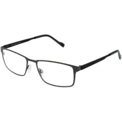 Eschenbach Optik GmbH Titanflex 820755 Herren-Brille inkl. Gläser Vollrand Quadratisch Titan-Gestell 53/17/145, Grau