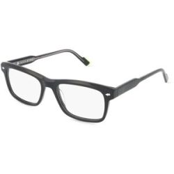 DE RIGO Vision D.A.CH. GmbH Sting VST506 Unisex-Brille inkl. Gläser Vollrand Quadratisch Acetat-Gestell 53/18/145, Schwarz