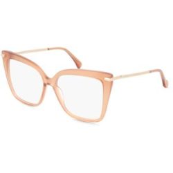Marcolin Deutschland GmbH Max Mara MM5144 Unisex-Brille inkl. Gläser Vollrand Butterfly Acetat-Gestell 54/15/135, Braun