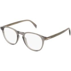 Safilo GmbH David Beckham DB 1018 Herren-Brille inkl. Gläser Vollrand Panto Acetat-Gestell 49/20/150, Braun