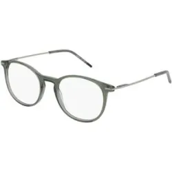 Safilo SpA Hugo HG 1406 Herren-Brille inkl. Gläser Vollrand Panto Acetat-Gestell 51/20/145, Grün