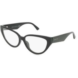 Luxottica Fashion Brillen Vertriebs GmbH Jimmy Choo JC3023HU Damen-Brille inkl. Gläser Vollrand Cat Eye Acetat-Gestell 55/16/140, Schwarz